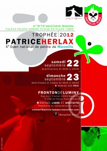 Affiche du 5ème Trophée Open Patrice Herlax de Marseille